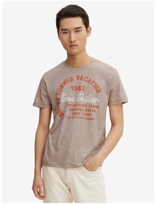 Světle hnědé pánské tričko Tom Tailor - Pánské