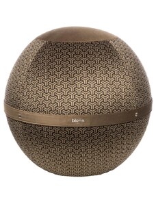 Bloon Paris Kávově hnědý sametový sedací/gymnastický míč Bloon Edition Yin 55 cm