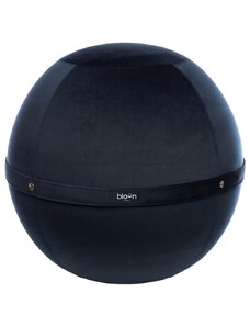Bloon Paris Tmavě modrý sametový sedací/gymnastický míč Bloon Velvet 55 cm