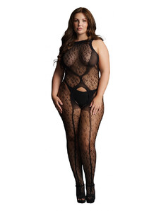 Otevřené erotické bodystocking leopardího vzoru  Le Désir