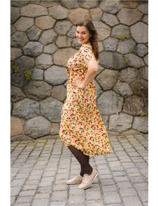 Žluté, květované šaty | 180 kousků - GLAMI.cz