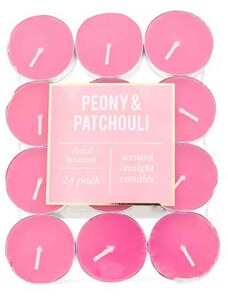 Pep & Co. Peony and Patchouli 24 kusů Čajové svíčky
