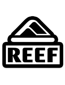 reef Samolepka coral logo sticker black/white