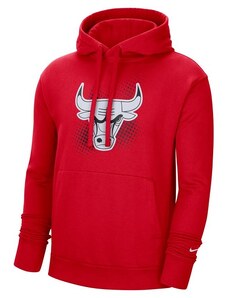 Nike NBA Chicago Bulls Fleece Pullover Hoodie / Červená, Bílá / XL