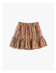 Koton Frilled Mini Skirt with Elastic Waist