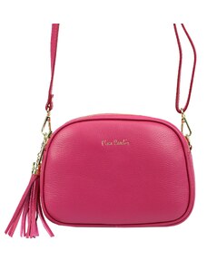 Kožená crossbody kabelka Pierre Cardin 4500 FTT fialová