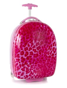 Dětský kufr HEYS pink leopard