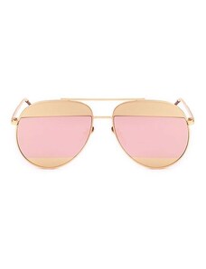 Sluneční Brýle Aviators v Růžovém Zlatu s Kovovými Prvky, Ideální pro Jarní a Letní Stylizaci