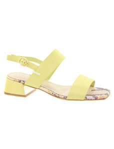 EPICA Dámské žluté kožené sandály JI1L435-K147-Y570T-08-255