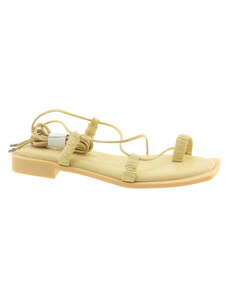 TAMARIS Dámské žluté kožené sandálky 1-28105-28-651-255