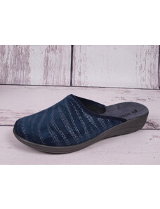 Pantofle papuče bačkory Inblu 5D22-004 tmavomodré se stříbrným vzorem