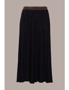 Dámská černá sukně z viskózy Verpass