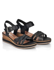 Elegantní letní sandály Remonte D6454-00 černá