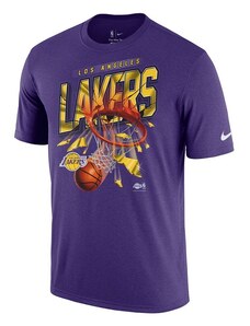 Nike NBA Los Angeles Lakers Courtside Tee / Fialová, Žlutá / L