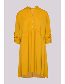 Žluté volnočasové šaty Sandro Ferrone