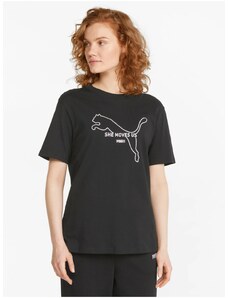Černé dámské tričko Puma Her - Dámské