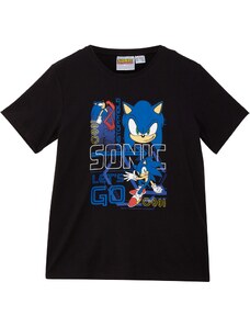 bonprix Dětské tričko Sonic Černá