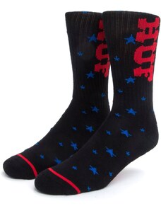 Ponožky huf n stars crew socks black