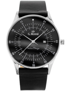 G. Rossi Pánské analogové hodinky a krabičkou Tavan černá