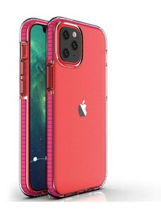 IZMAEL.eu Spring Armor silikonove pouzdro s barevnym lemom pro Apple iPhone 13 Mini růžová