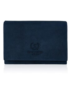 Dámská kožená peněženka Paolo Peruzzi T-33 tmavě modrá