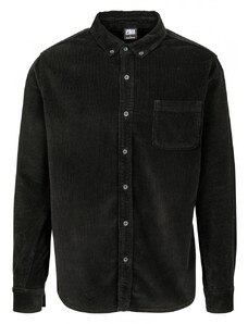 Pánská košile Urban Classics Corduroy Shirt - černá