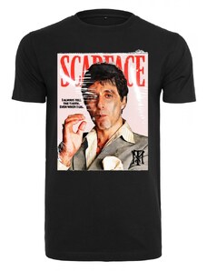 Pánské tričko Merchcode Scarface Magazine Cover Tee - černé