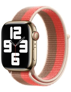 Crested Růžově bronzový provlékací řemínek na suchý zip pro Apple Watch 38, 40 a 41 mm