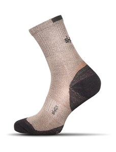 Buďchlap Bavlněné pánské ponožky v béžové barvě Clima Plus