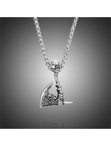 Daniel Dawson Pánský náhrdelník Vikingská sekera VALKNUT - symbol posmrtného života