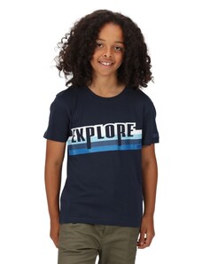 Dětské bavlněné tričko Regatta BOSLEY V tmavě modrá