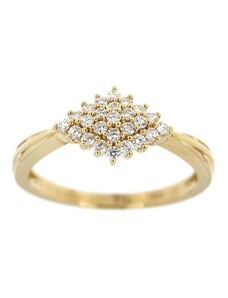 Zlatnictví U Kostela Zlatý diamantový prsten 1250F