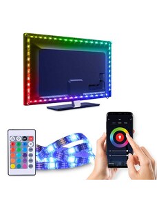 Solight LED WIFI smart RGB pásek pro TV, 4x50cm, USB