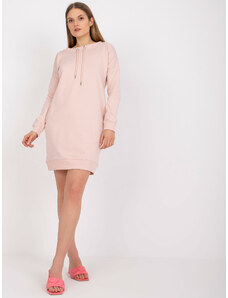 BASIC FEEL GOOD Světle růžové mikinové šaty --light pink Pudrová