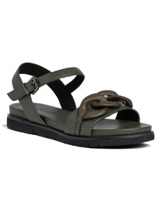 Šik dámské sandály Marco Tozzi 2-2-28406-28 zelená