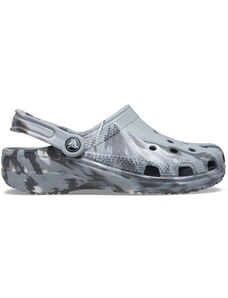 Pantofle Crocs Classic Marbled Clog - Light Grey/Multi