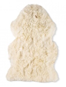 Přírodní bílá kožešina z ovčiny FELLHOF velikost 115 cm