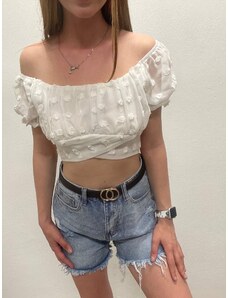 Volánkový crop top MARY