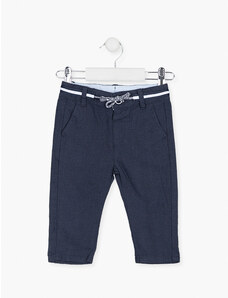 Chlapecké plátěné kalhoty LOSAN, tmavě modré NATURAL CHIC