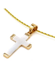 Zlatý kříž s perletí
