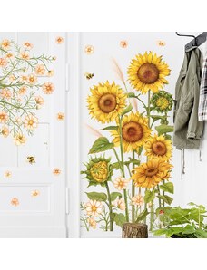 IZMAEL Samolepka na zeď/Tapeta Sunflower Typ2