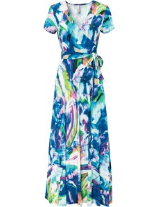 bonprix Šaty s květovým vzorem Modrá