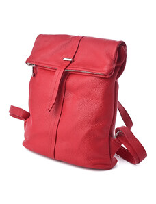 Dámský kožený batoh ITA2102-R červený
