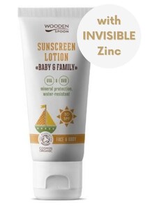 Opalovací tělové mléko v tubě Baby & Family SPF 30 WoodenSpoon 100ml