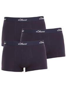 3PACK pánské boxerky S.Oliver tmavě modré