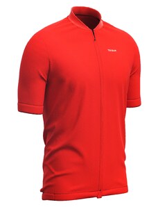 VAN RYSEL Pánský letní dres na silniční cyklistiku s krátkým rukávem RC100 červený