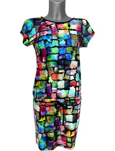 Scharf Dámské letní šaty přepásané barevné