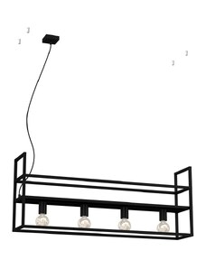 Lustr na lanku SHELF 4xE27/60W/230V LU1718