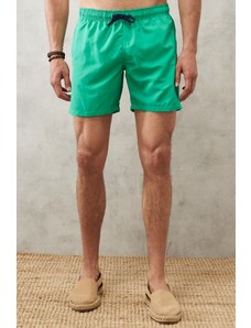 AC&Co / Altınyıldız Classics Men's Green Standard Fit Quick Dry Swimsuit Swim Shorts
