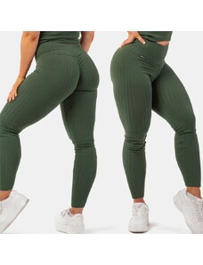 NEBBIA - Legíny high waist z organické bavlny 405 (dark green)